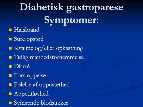 Rammer diabetes neuropati kun fÃƒÂ¸dderne? - Kronikerenheden