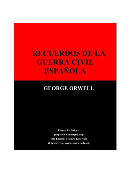 RECUERDOS DE LA GUERRA CIVIL ESPAÑOLA