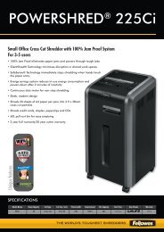 Fellowes 225Ci Brochure - Criteria First