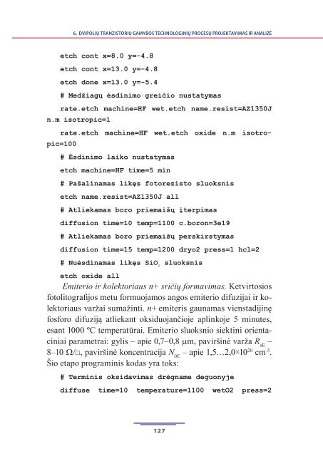 mikroschemÃ…Â³ technologijÃ…Â³ analizÃ„Â— - Vilniaus Gedimino technikos ...