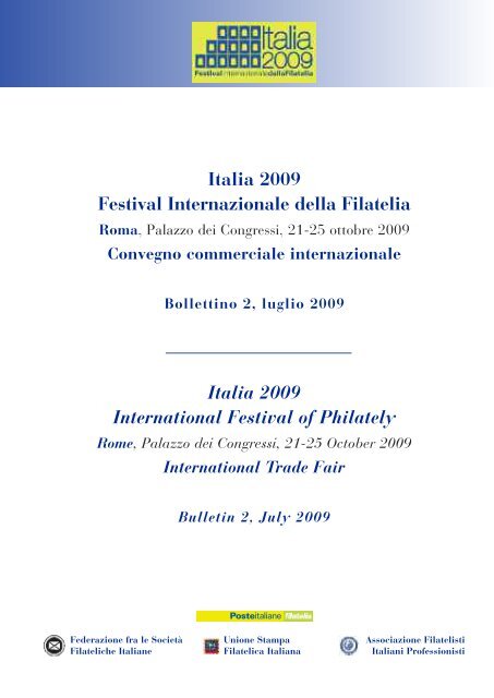Italia 2009 Festival Internazionale della Filatelia Italia ... - Il  postalista