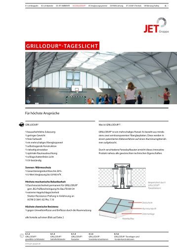 GRILLODURÂ®-TAGESLICHT - JET-Gruppe