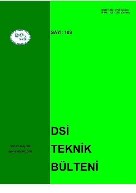 DSÄ° TEKNÄ°K BÃLTENÄ° - Devlet Su Ä°Åleri Genel MÃ¼dÃ¼rlÃ¼ÄÃ¼