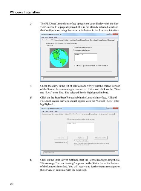 Step 1 - Sonnet Software