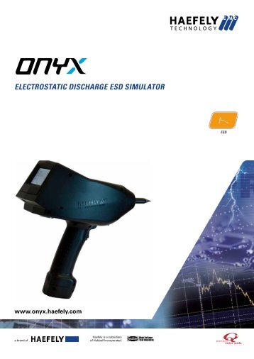 electrostatic discharge esd simulator - Haefely Onyx - Haefely Test AG