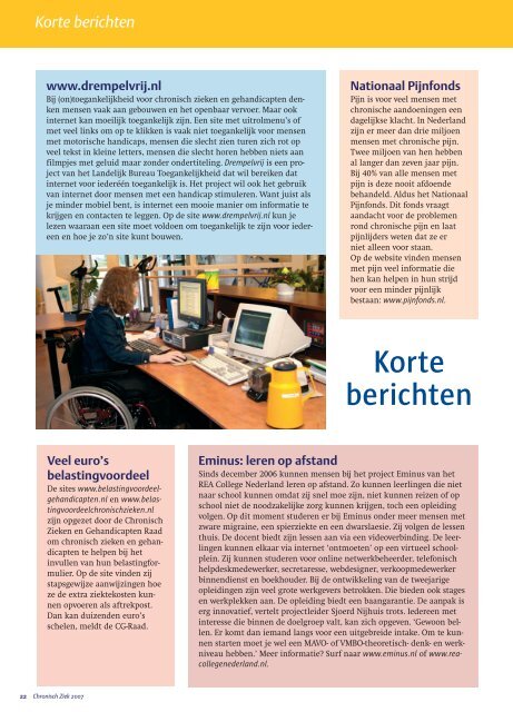 Magazine Chronisch Ziek - Week van de chronisch zieken