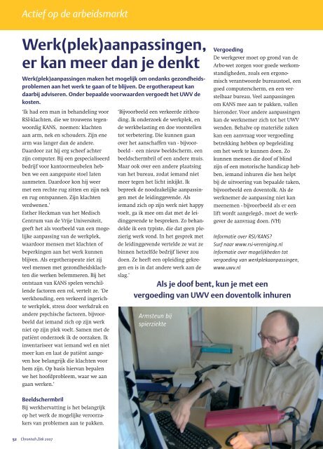 Magazine Chronisch Ziek - Week van de chronisch zieken