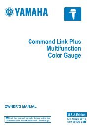 Command LinkÂ® Plus Owner's Manual - Yamaha Outboards