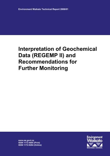 Interpretation of Geochemical Data - Waikato Regional Council