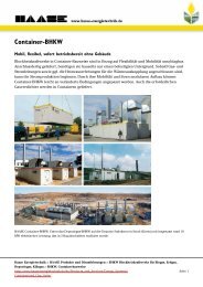 Container-BHKW - HAASE Energietechnik AG