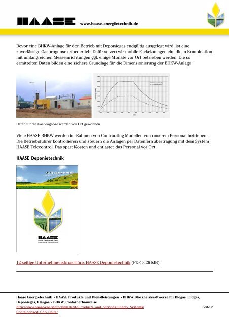 Container-BHKW - HAASE Energietechnik AG