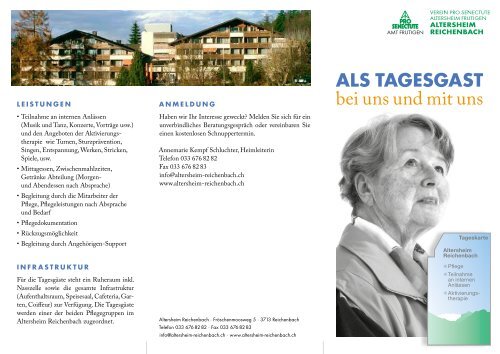 Tagesgast Flyer (PDF) - Altersheim Reichenbach