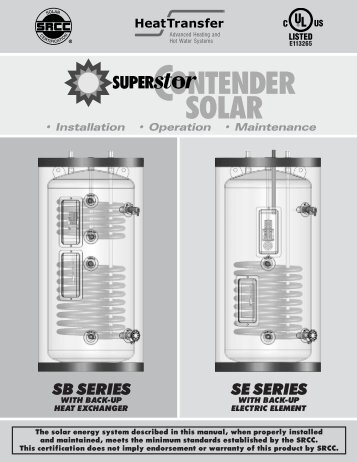 Installation Manual - Thermal Products Inc