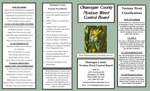 Okanogan County Noxious Weed Control Board