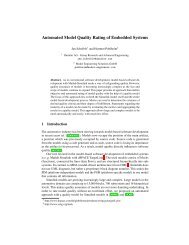 Automated Model Quality Rating of Embedded Systems