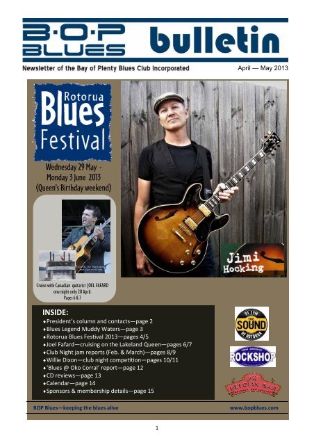 April - May 2013 - BOP Blues Club