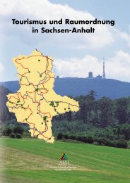 Tourismus und Raumordnung in Sachsen-Anhalt