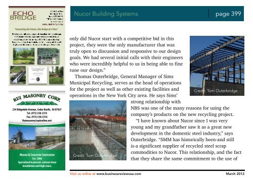 nucor building systems - Business Review USA