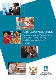 ETDP SETA CAREER GUIDE - The Institute of People Development