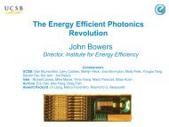 The Energy Efficient Photonics Revolution John Bowers - Institute for ...