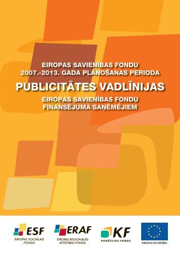 PUBLICITÄTES VADLÄªNIJAS - ES fondi