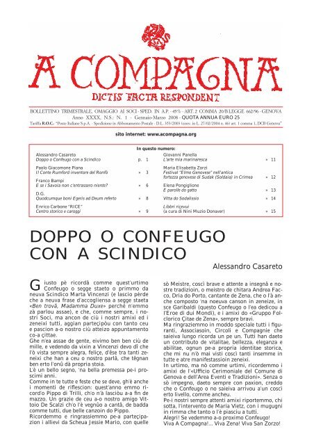 Tutto il fascicolo in pdf - A Compagna