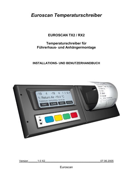 Euroscan Temperaturschreiber - Kiesling