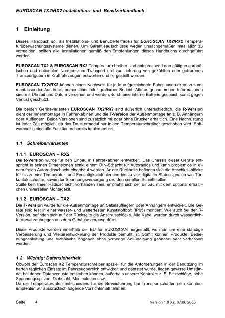 Euroscan Temperaturschreiber - Kiesling