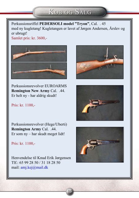 30. ÃRGANG - Forbundet Af Danske Sortkrudtskytteforeninger