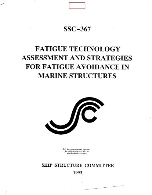 ssc-367 - Ship Structure Committee