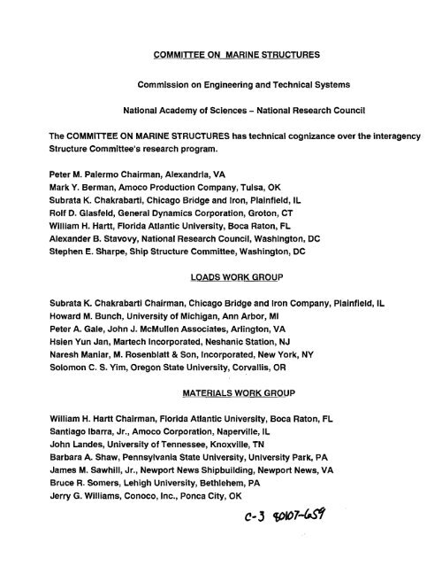 ssc-367 - Ship Structure Committee