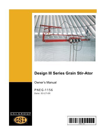 Design III Series Grain Stir-Ator - David Manufacturing Co.