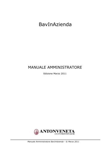 Amministratore - Banca Antonveneta
