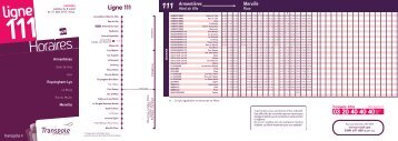 Horaires - Transpole