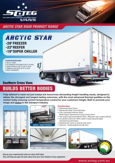 Arctic Star rigid body - Southern Cross Transport Equipment Group