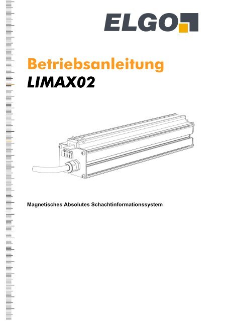 Betriebsanleitung LIMAX02 - ELGO Electric GmbH