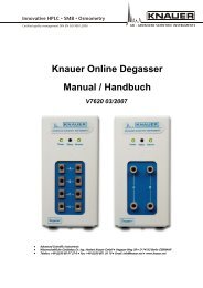 und 4-Kanal - Online Degasser - KNAUER.NET - Homepage of ...