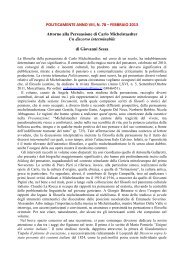 Recensione di Giovanni Sessa - Politicamente.Net