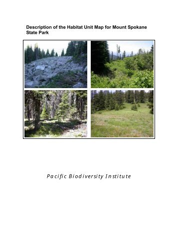 Description of the Habitat Unit Map for Mount Spokane State Park