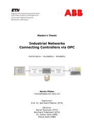 Industrial Networks: Connecting Controllers via ... - Baumann, Rainer