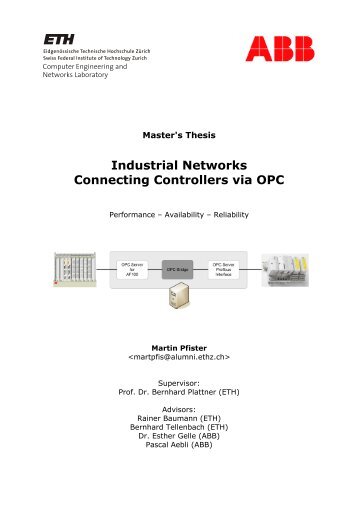 Industrial Networks: Connecting Controllers via ... - Baumann, Rainer