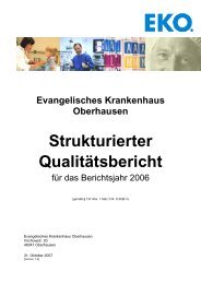 QualitÃ¤tsbericht 2006 - Evangelisches Krankenhaus Oberhausen
