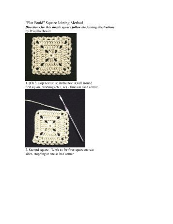 Flat Braid Square Joining Method.wps - Priscilla's Crochet