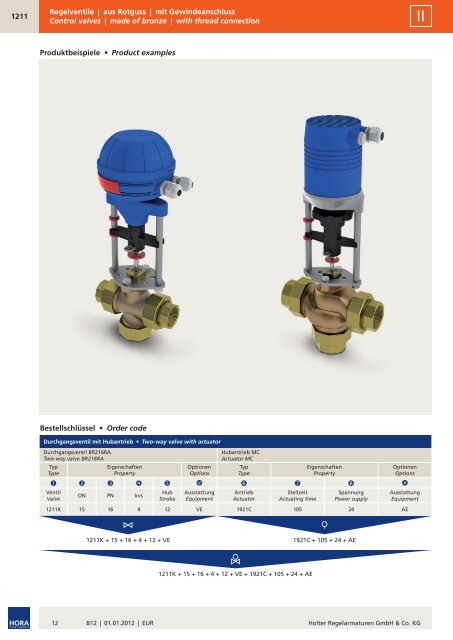 Preisliste B12 - HORA