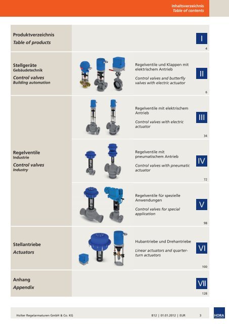 Preisliste B12 - HORA