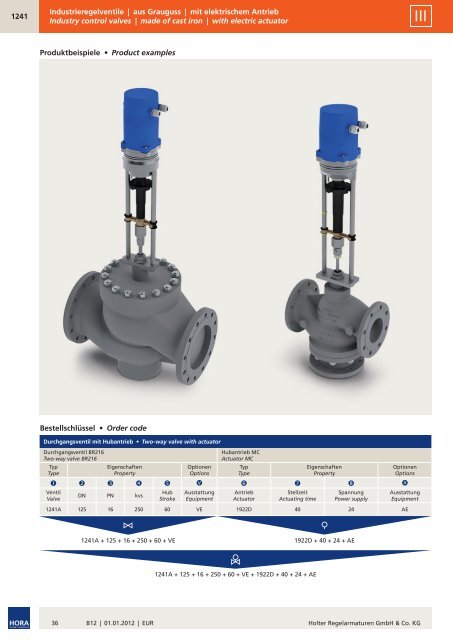 Preisliste B12 - HORA