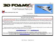 F-14 Tomcat Park Jet - Poids-plume-rc