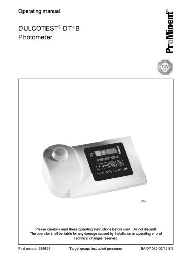 DULCOTEST® DT1B photometer - ProMinent