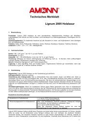 Technisches Merkblatt Lignum 2005 Holzlasur