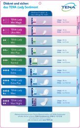 Diskret und sicher: das TENA Lady Sortiment